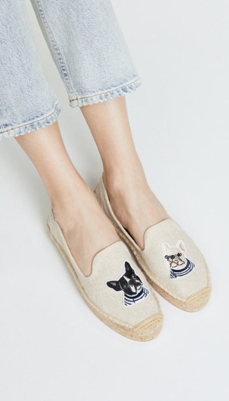 Soludos Women’s Teddy & Gigi Smoking Espadrille Slip On Shoes Size 8.5 Beige